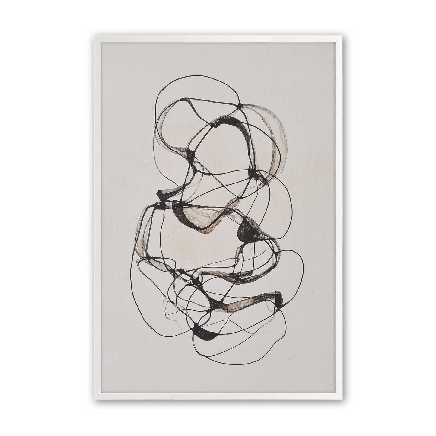 [Color:Opaque White], Picture of art in a Opaque White frame