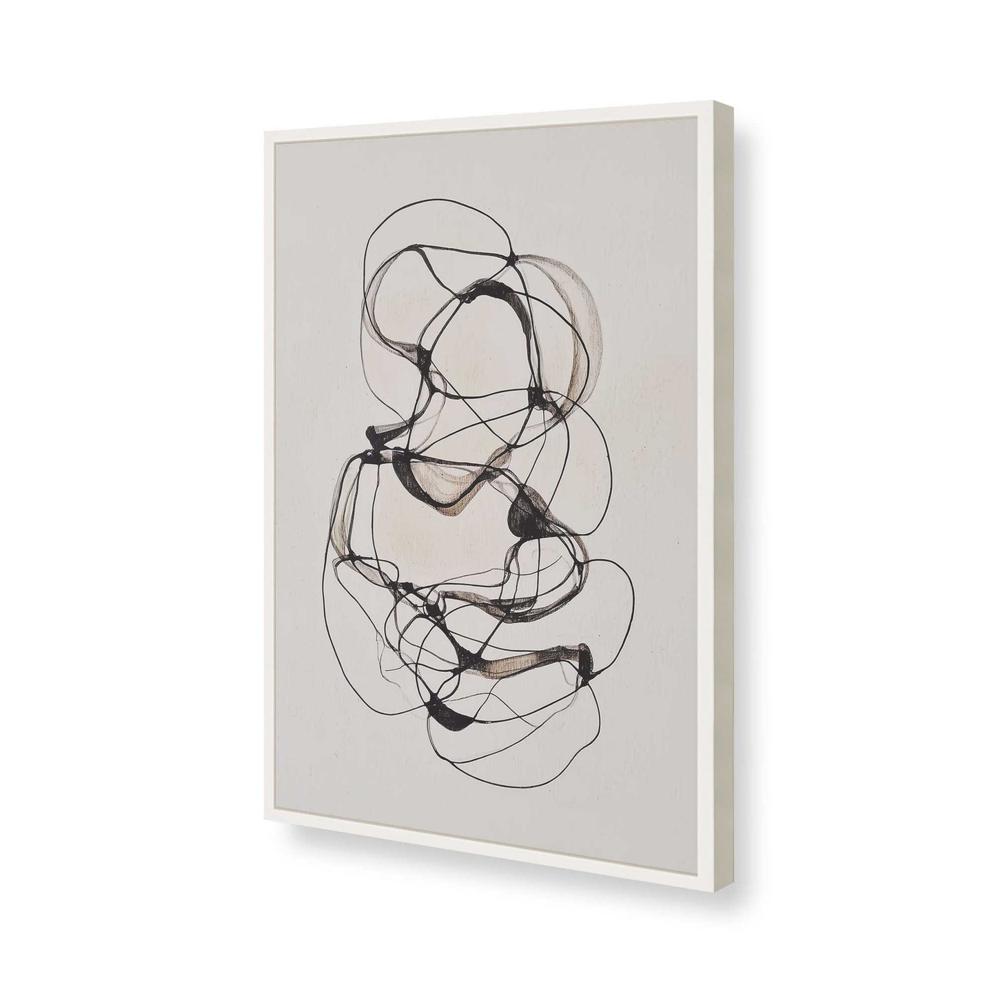 [Color:Opaque White], Picture of art in a Opaque White frame of the corner