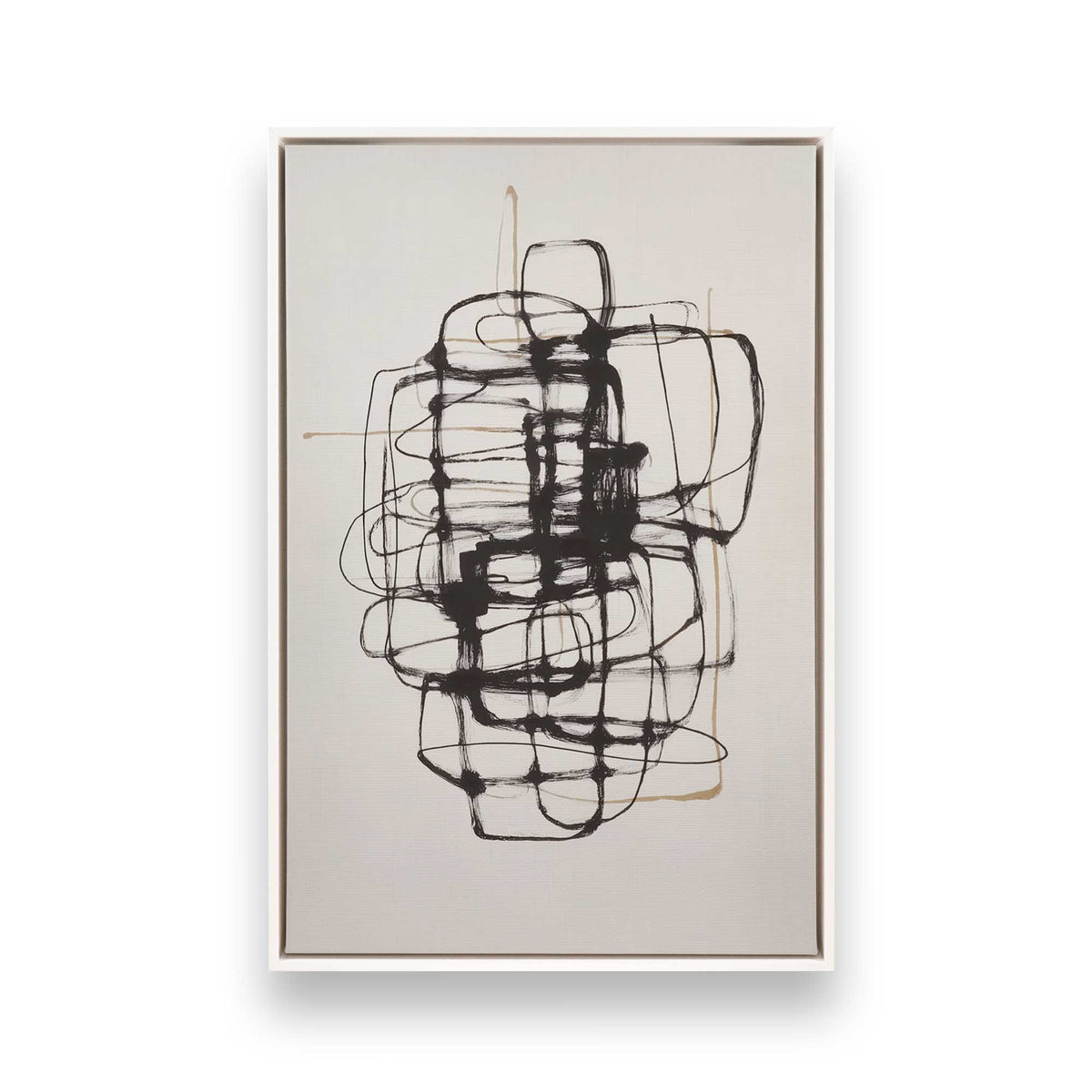 [Color:Opaque White], Picture of art in a White frame