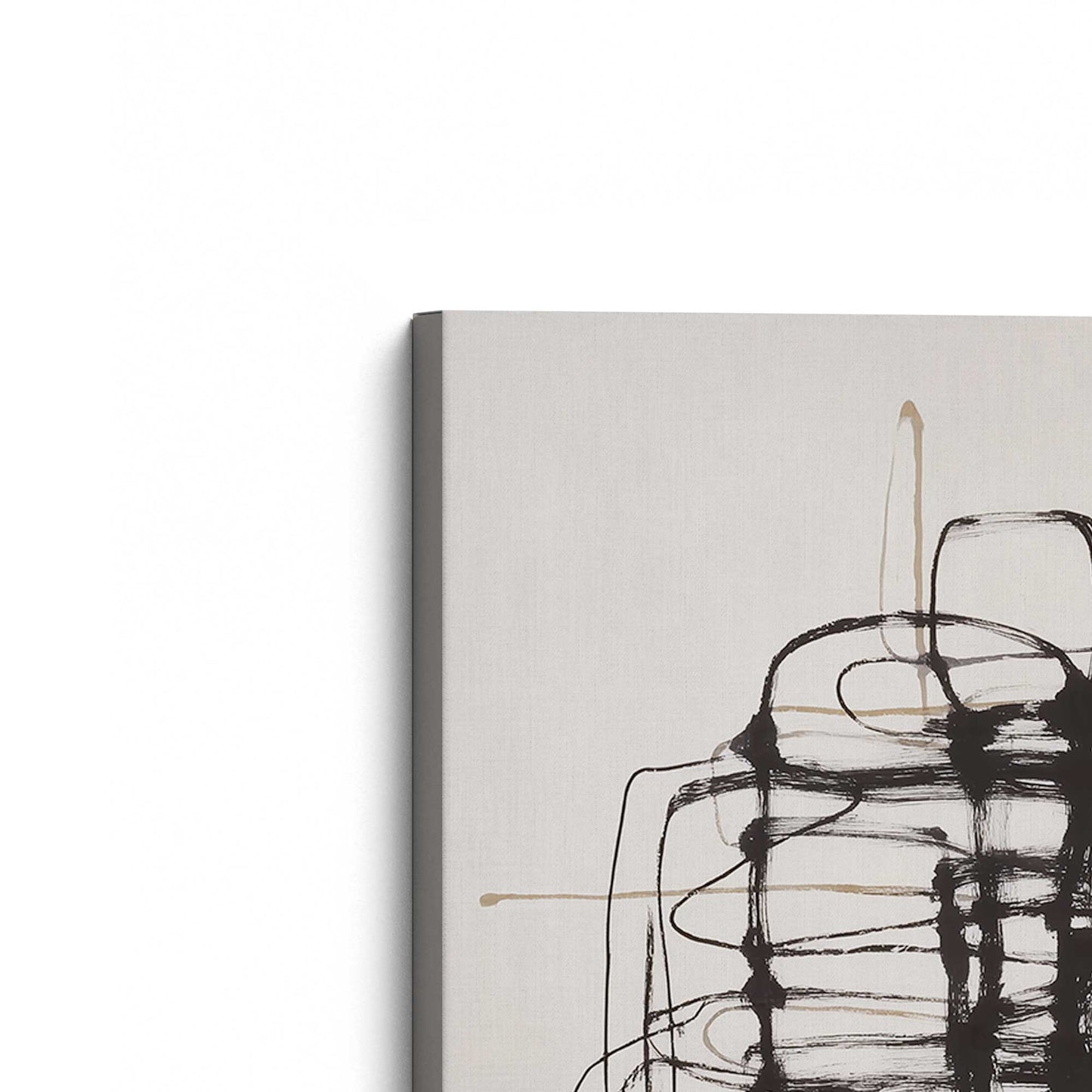 [Color:Stretched Canvas], Picture of the corner of the art