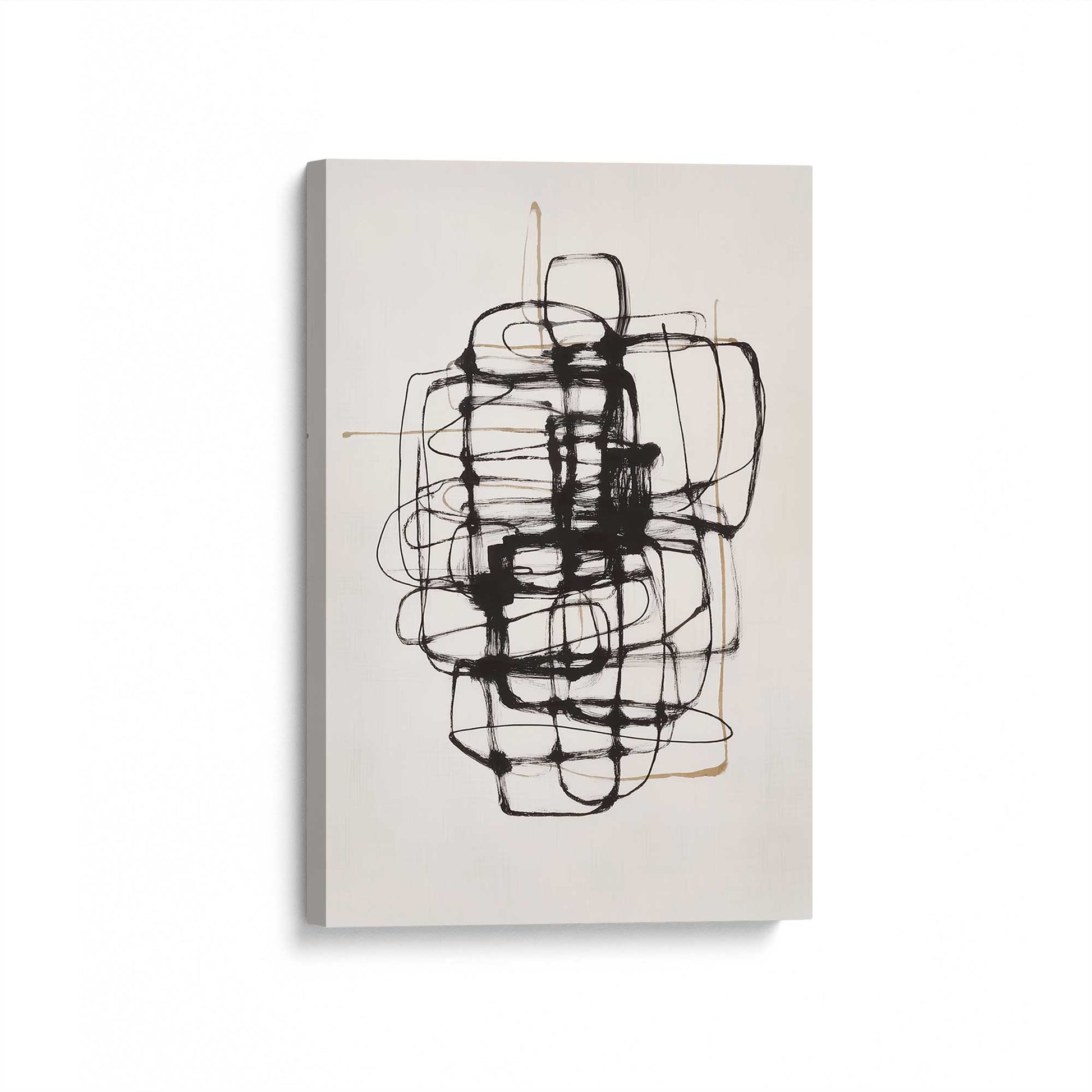 [Color:Stretched Canvas], Picture of art at an angle