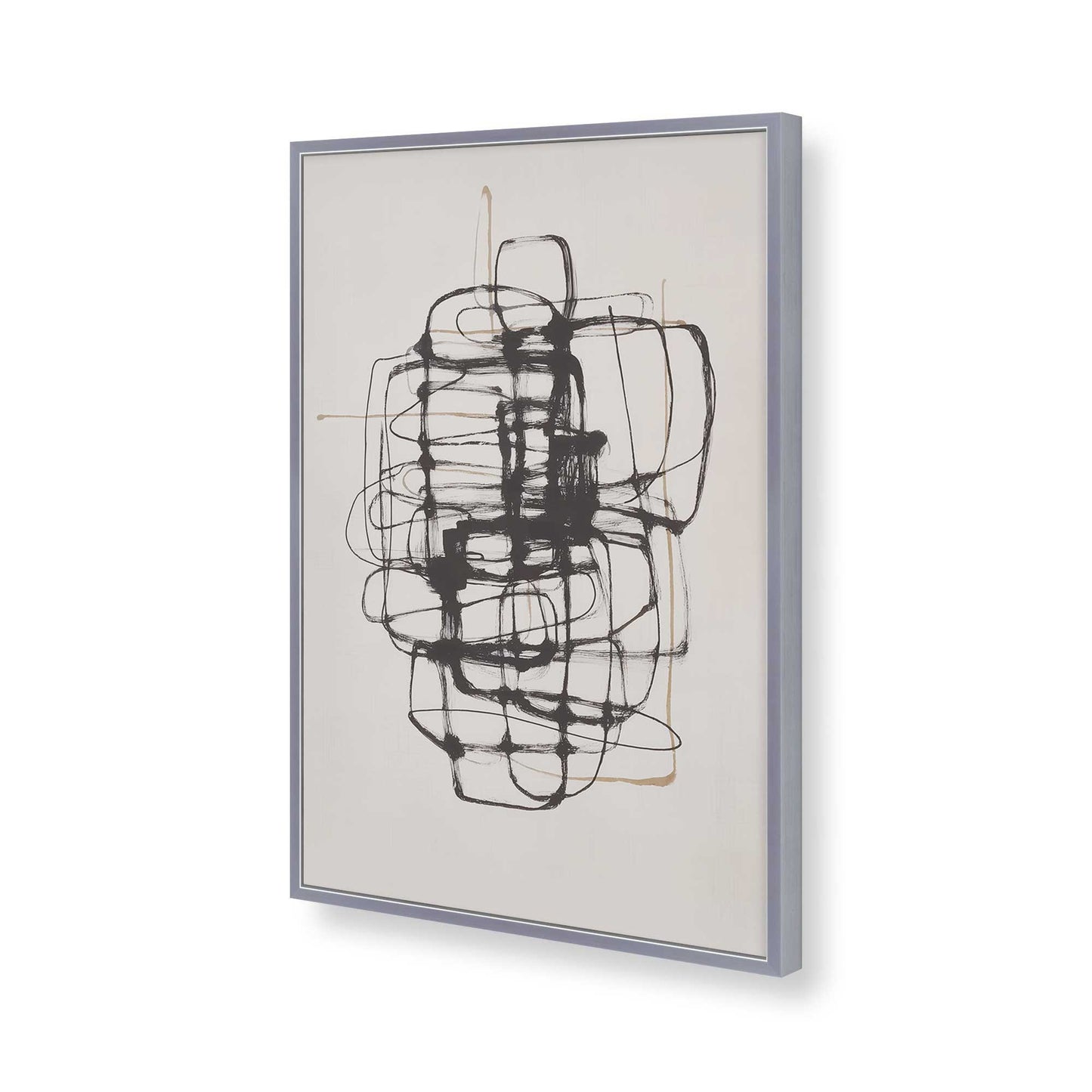 [Color:Polished Chrome], Picture of art in a Polished Chrome frame of the corner