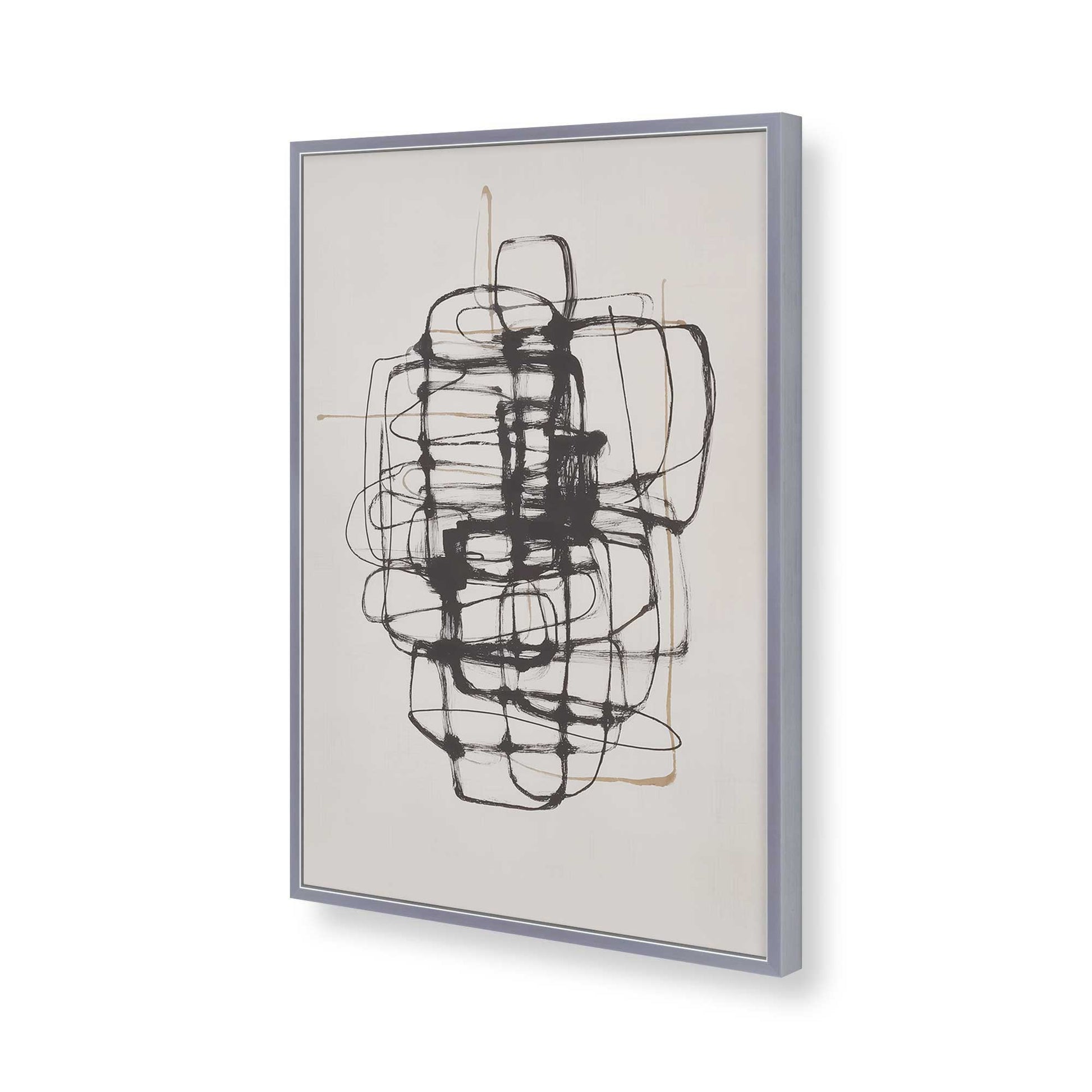 [Color:Polished Chrome], Picture of art in a Polished Chrome frame of the corner