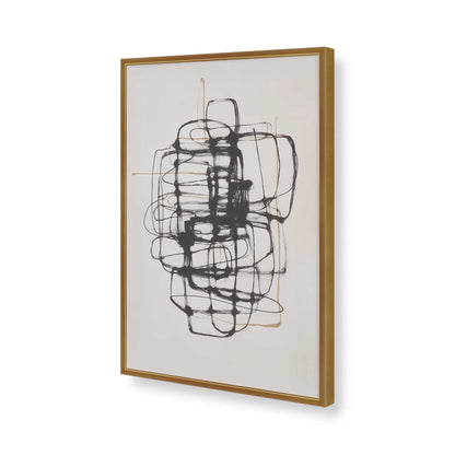 [Color:Polished Gold], Picture of art in a Polished Gold frame of the corner