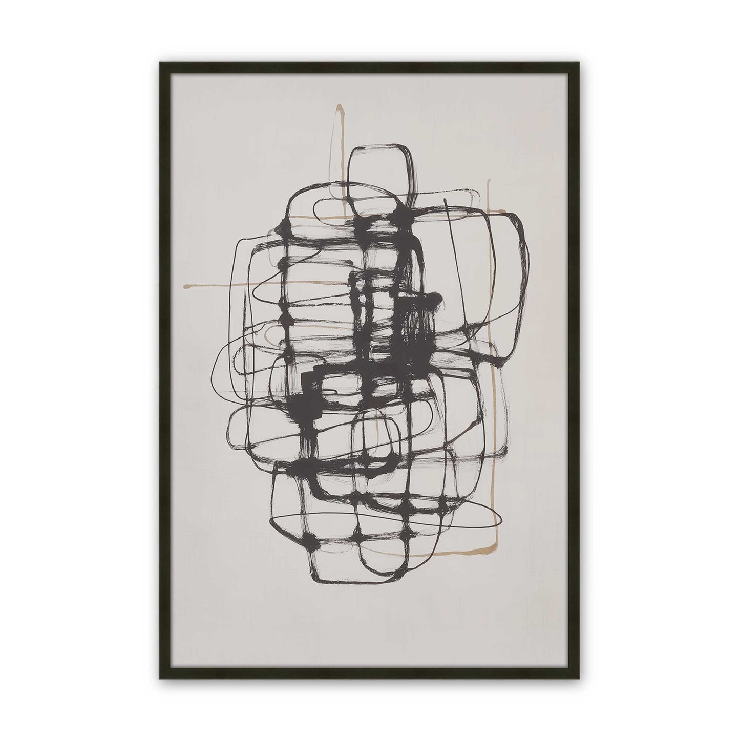 [Color:Satin Black], Picture of art in a Satin Black frame