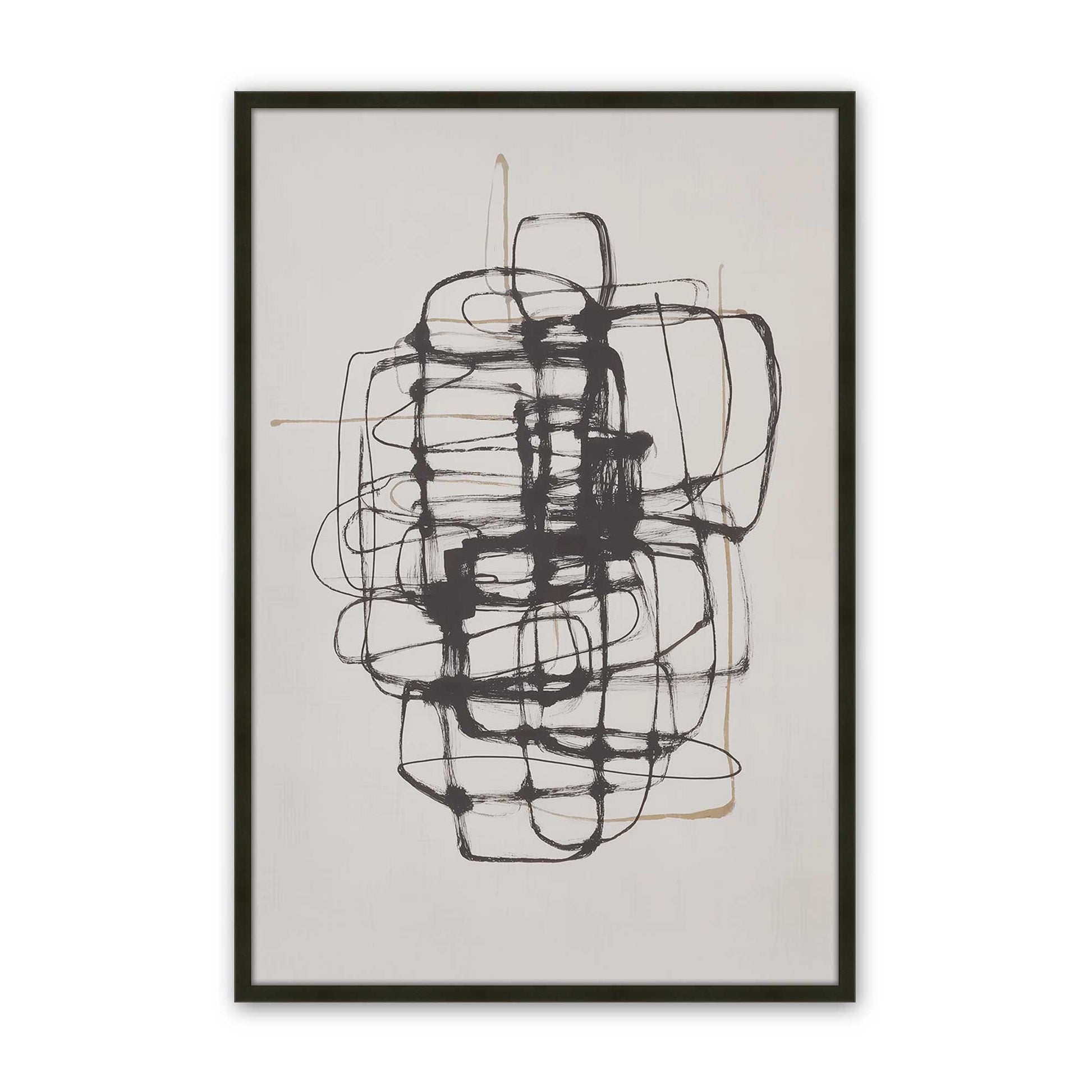 [Color:Satin Black], Picture of art in a Satin Black frame