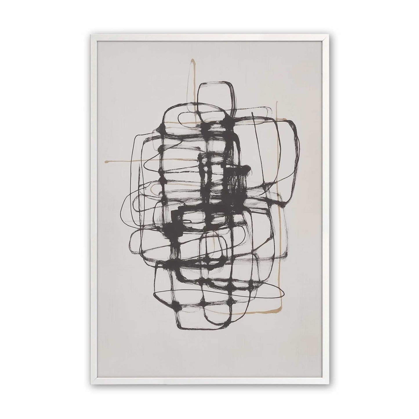 [Color:Opaque White], Picture of art in a Opaque White frame