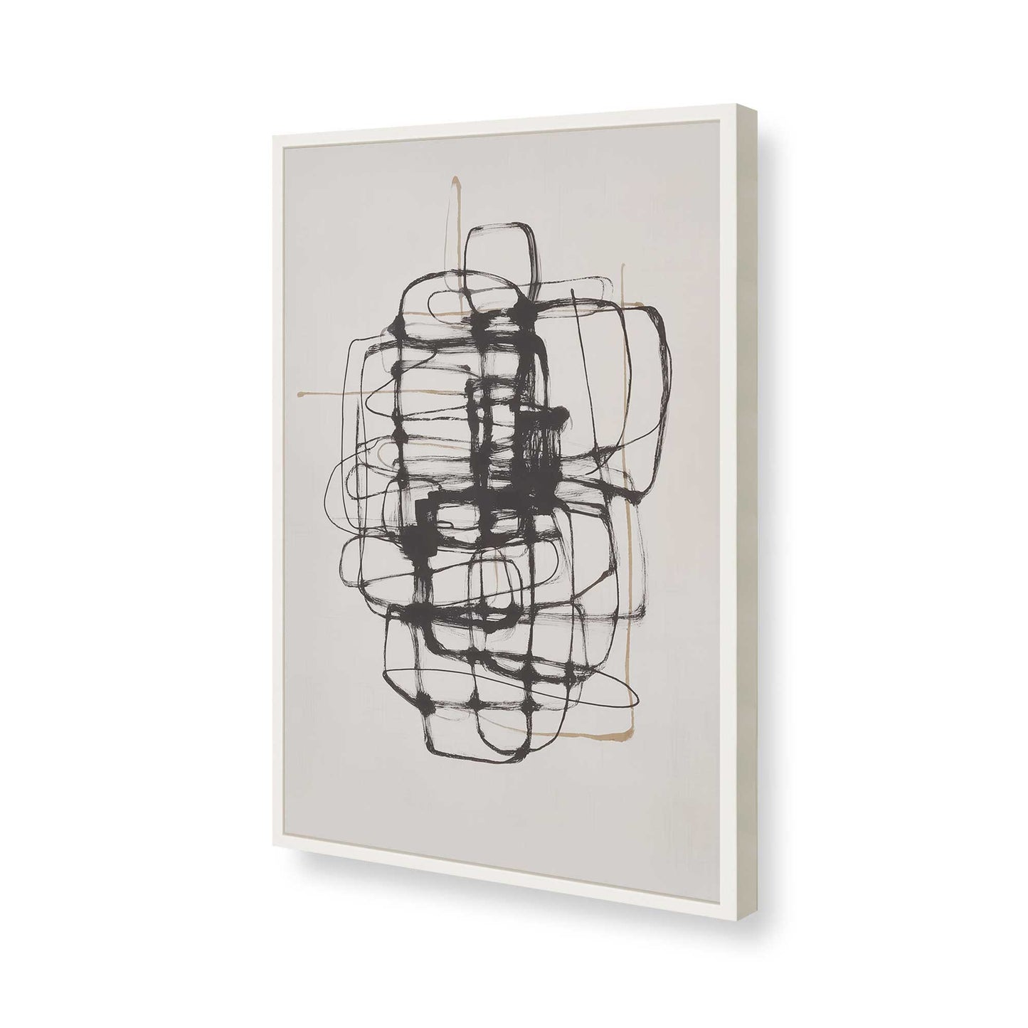 [Color:Opaque White], Picture of art in a Opaque White frame of the corner