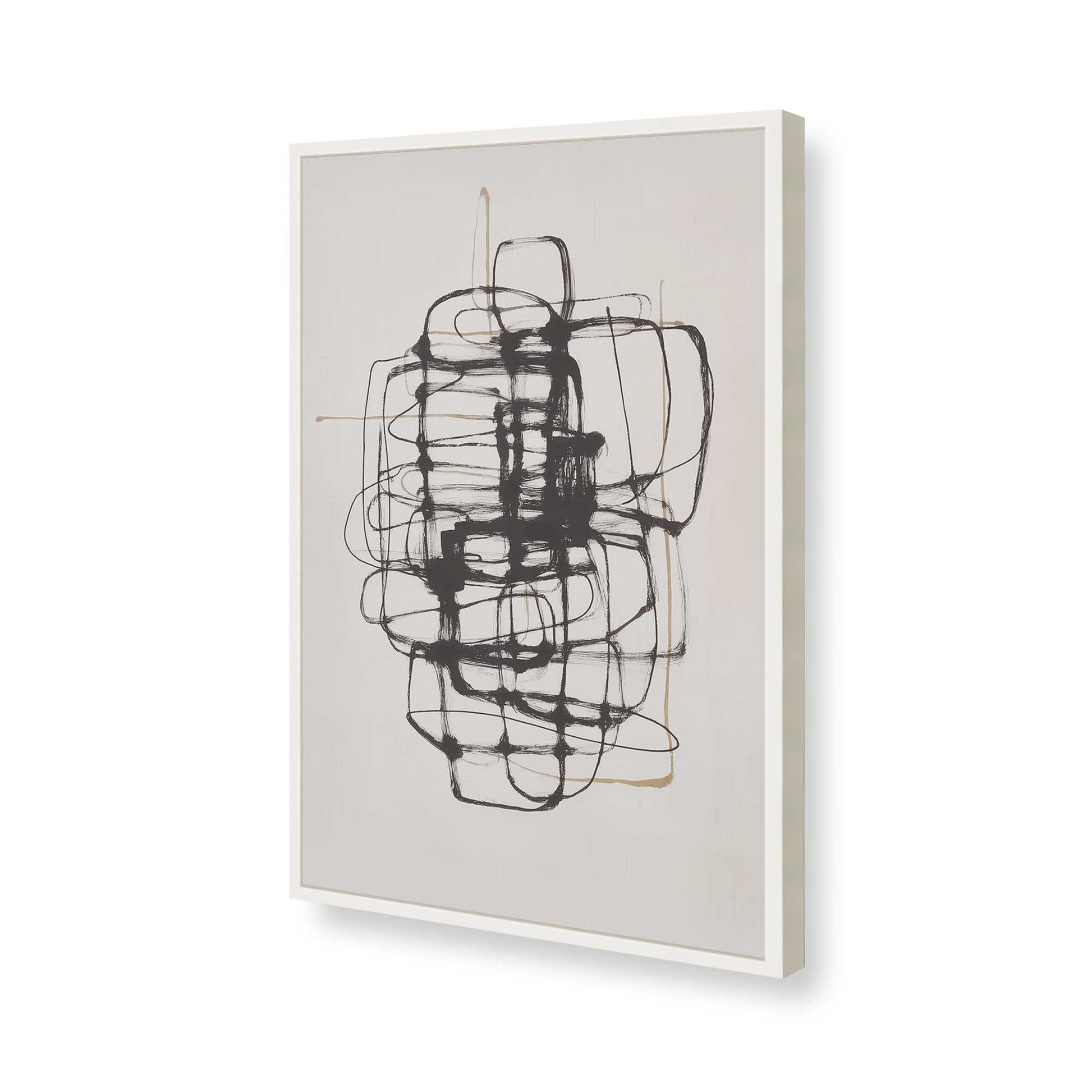 [Color:Opaque White], Picture of art in a Opaque White frame of the corner