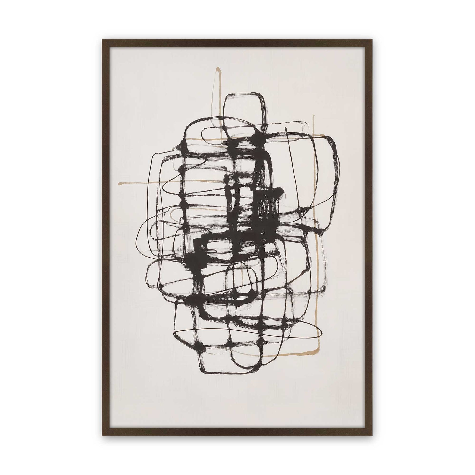 [Color:Brown], Picture of art in a Brown frame