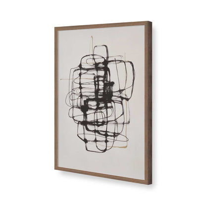 [Color:Walnut], Picture of art in a Walnut frame of the corner