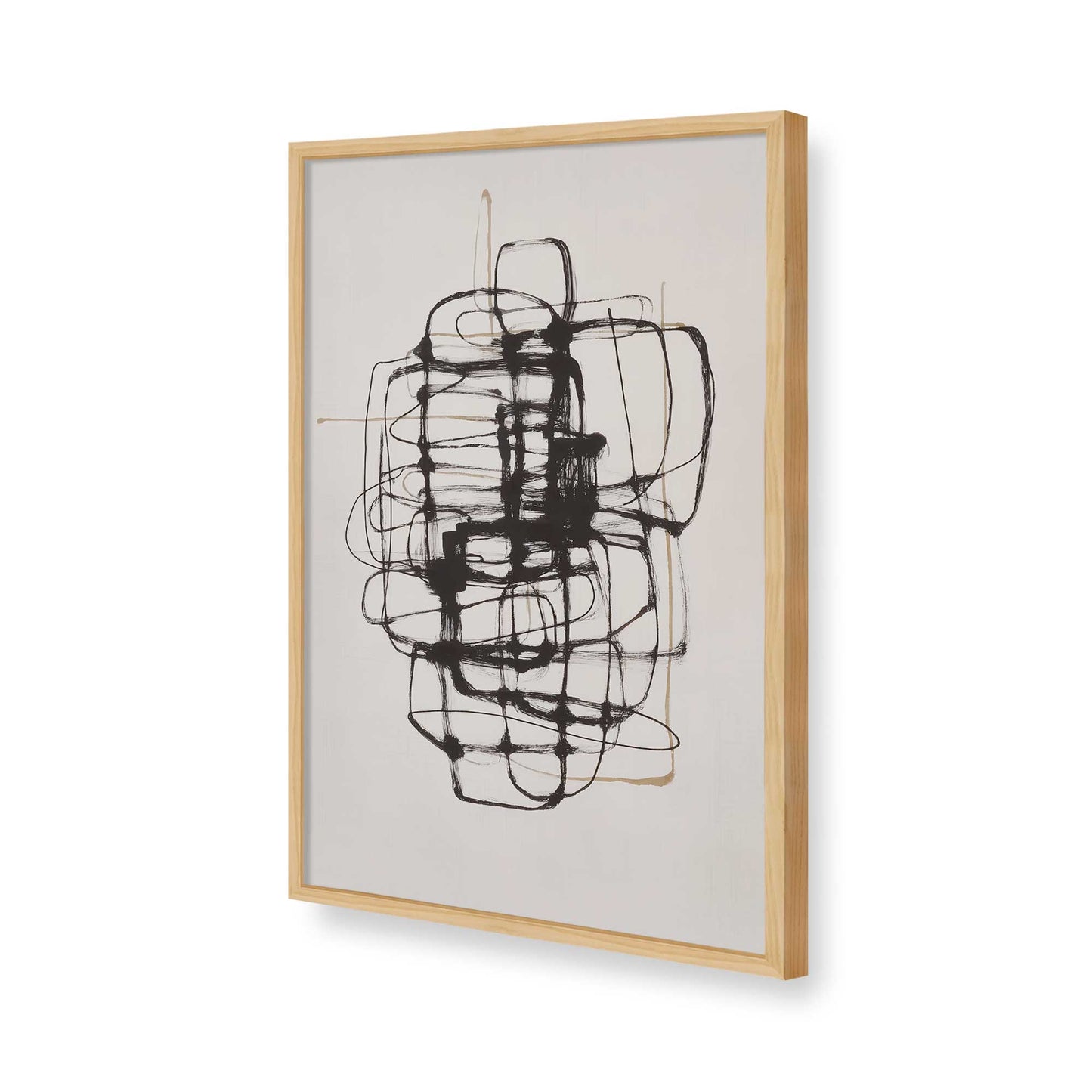 [Color:American Maple], Picture of art in a American Maple frame of the corner