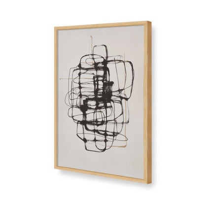 [Color:American Maple], Picture of art in a American Maple frame of the corner