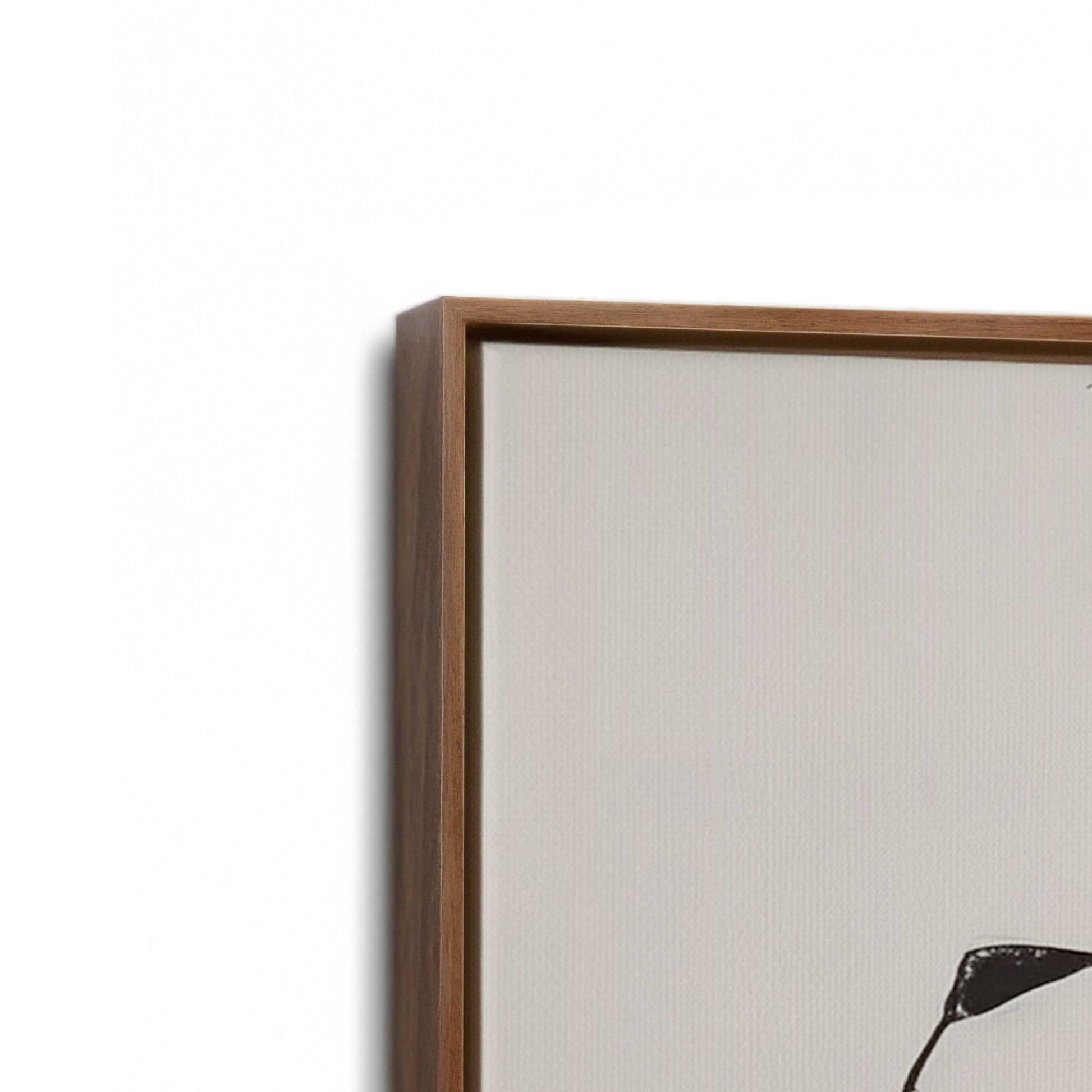 [Color:Walnut], Picture of art in a Walnut frame at an angle