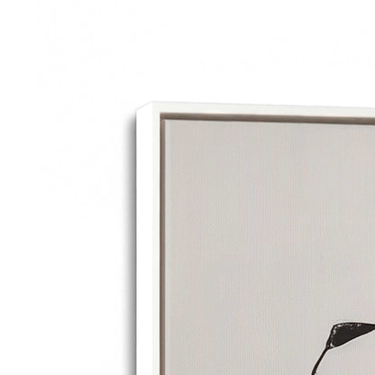 [Color:Opaque White], Picture of art in a White frame at an angle