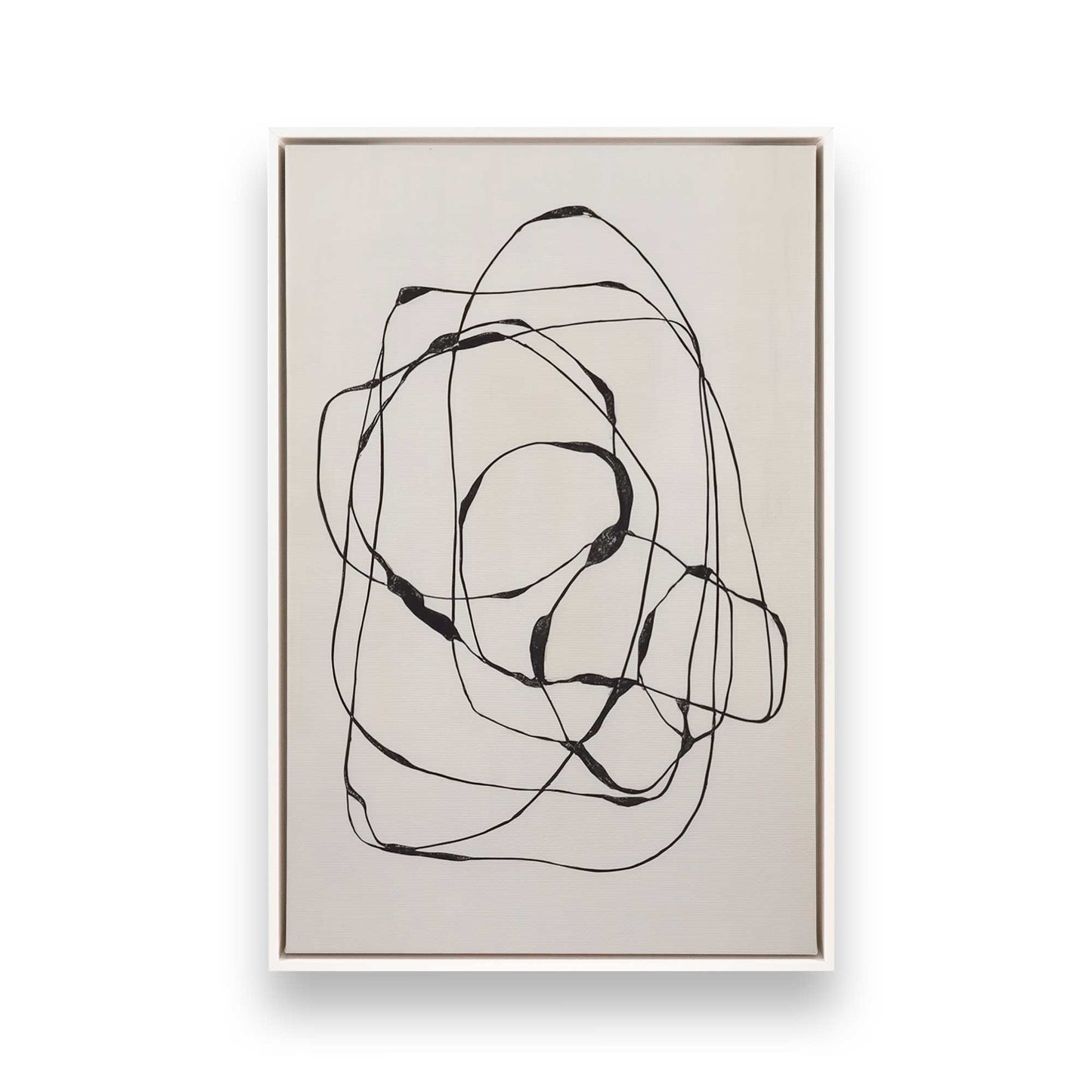 [Color:Opaque White], Picture of art in a White frame