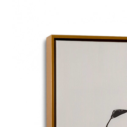 [Color:Polished Gold], Picture of art in a Polished Gold frame at an angle