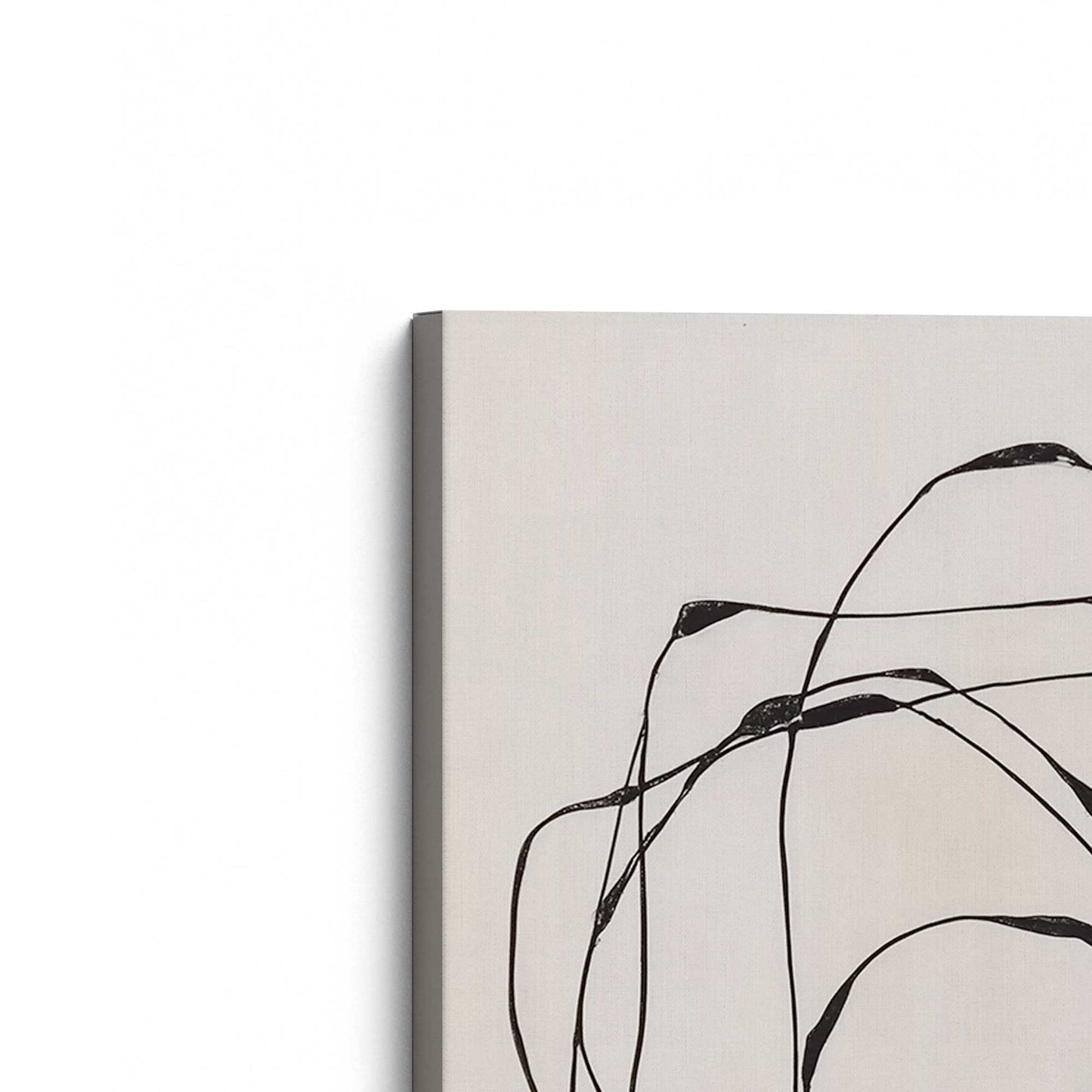 [Color:Stretched Canvas], Picture of the corner of the art