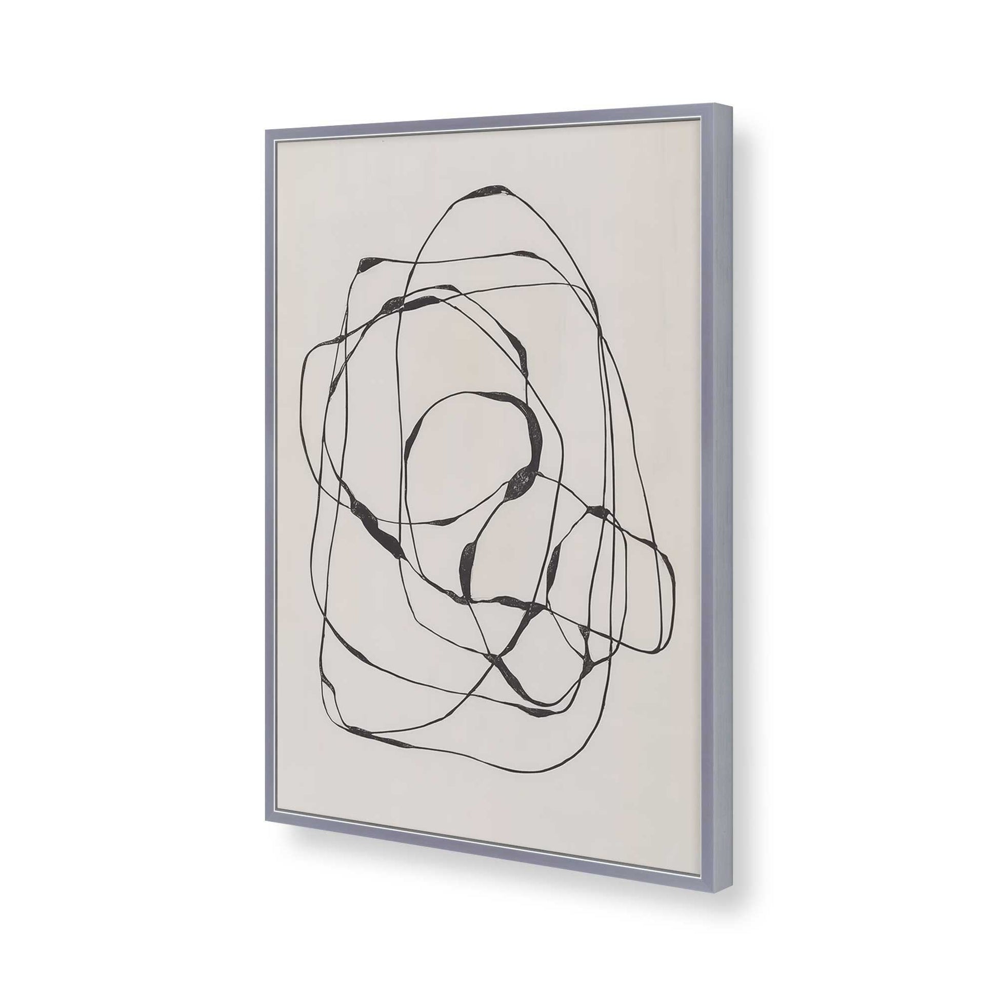 [Color:Polished Chrome], Picture of art in a Polished Chrome frame of the corner