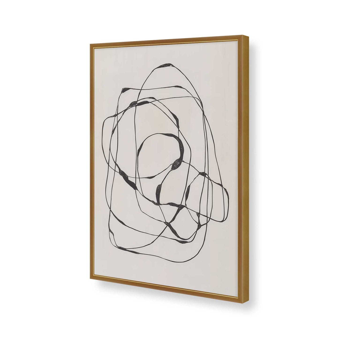 [Color:Polished Gold], Picture of art in a Polished Gold frame of the corner
