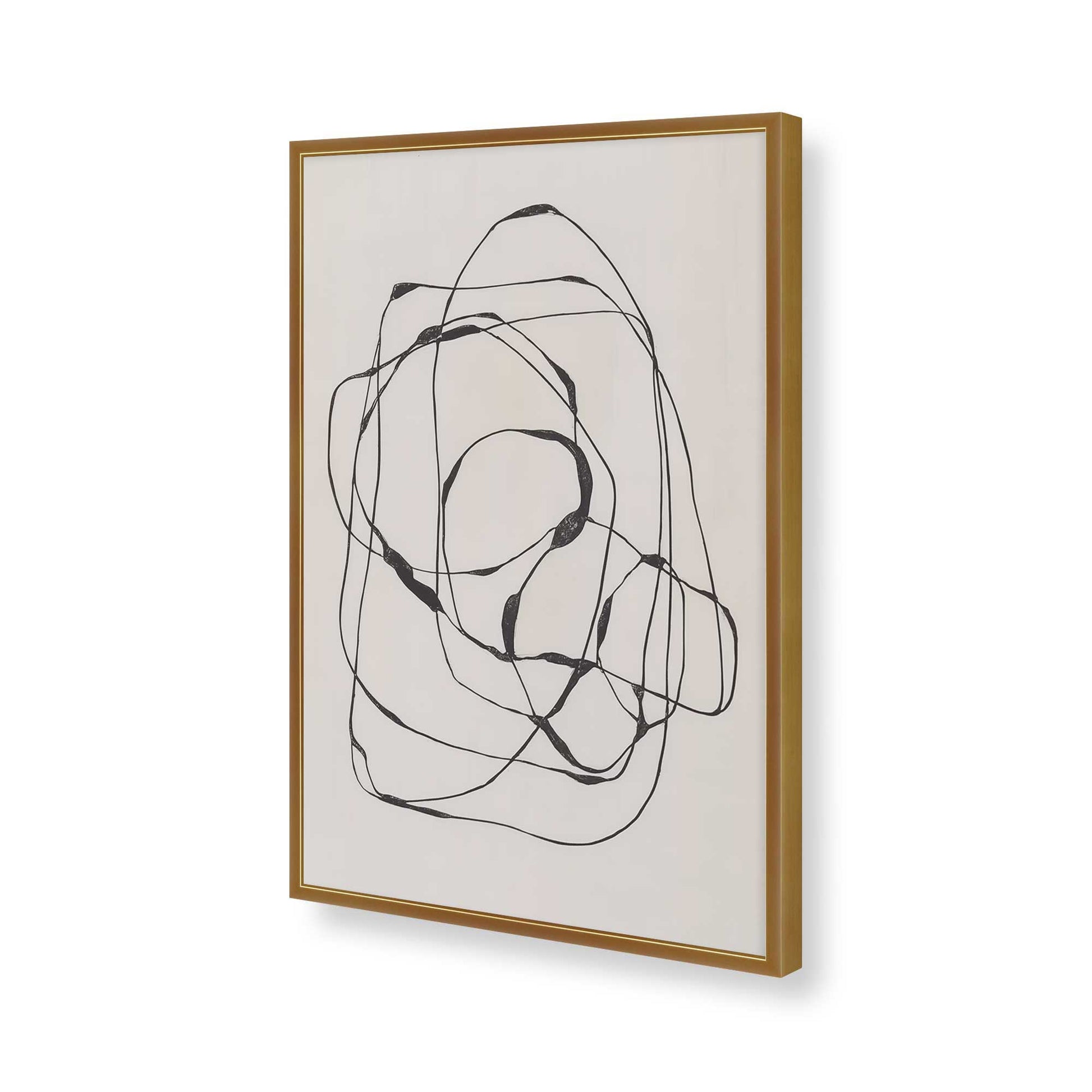 [Color:Polished Gold], Picture of art in a Polished Gold frame of the corner