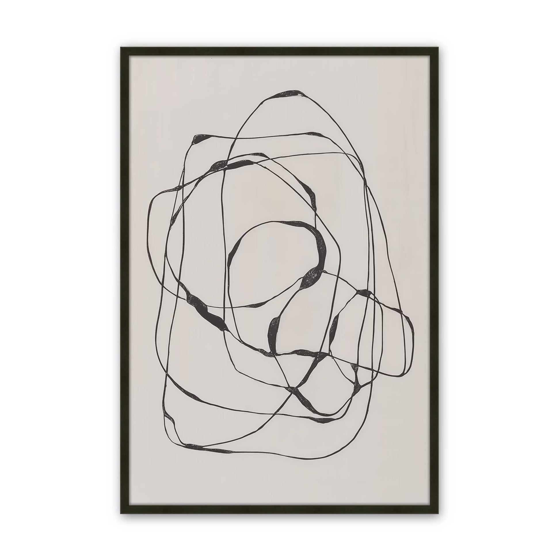[Color:Satin Black], Picture of art in a Satin Black frame