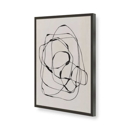 [Color:Satin Black], Picture of art in a Satin Black frame of the corner