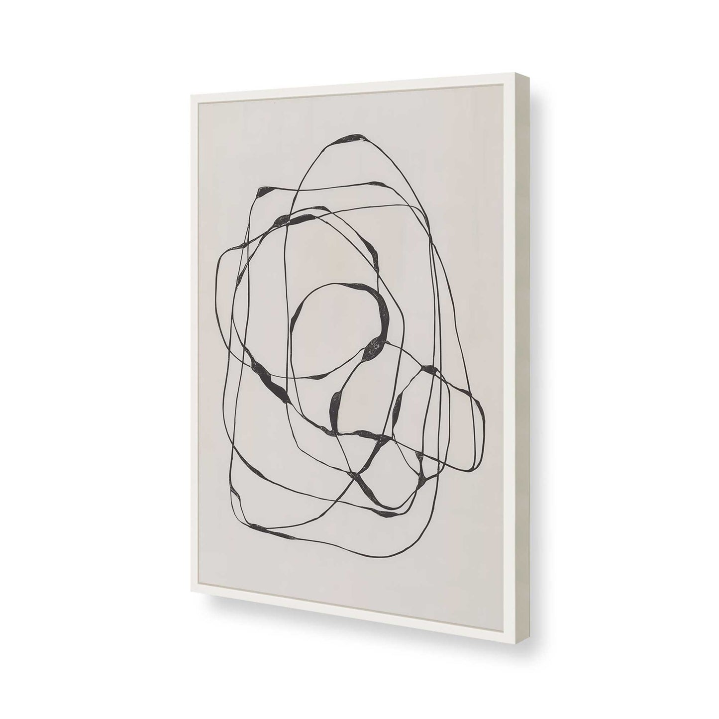 [Color:Opaque White], Picture of art in a Opaque White frame of the corner