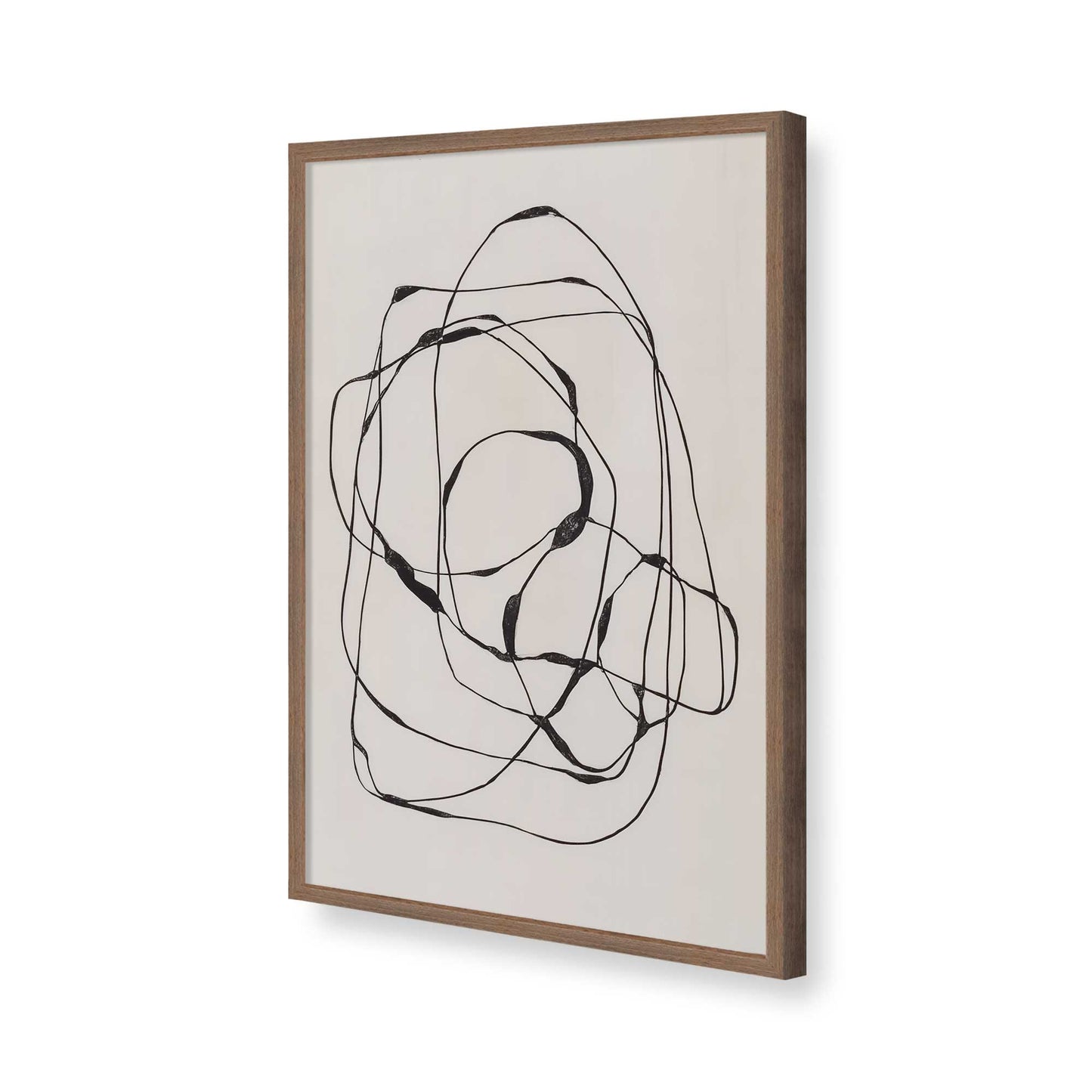 [Color:Walnut], Picture of art in a Walnut frame of the corner