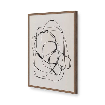 [Color:Walnut], Picture of art in a Walnut frame of the corner