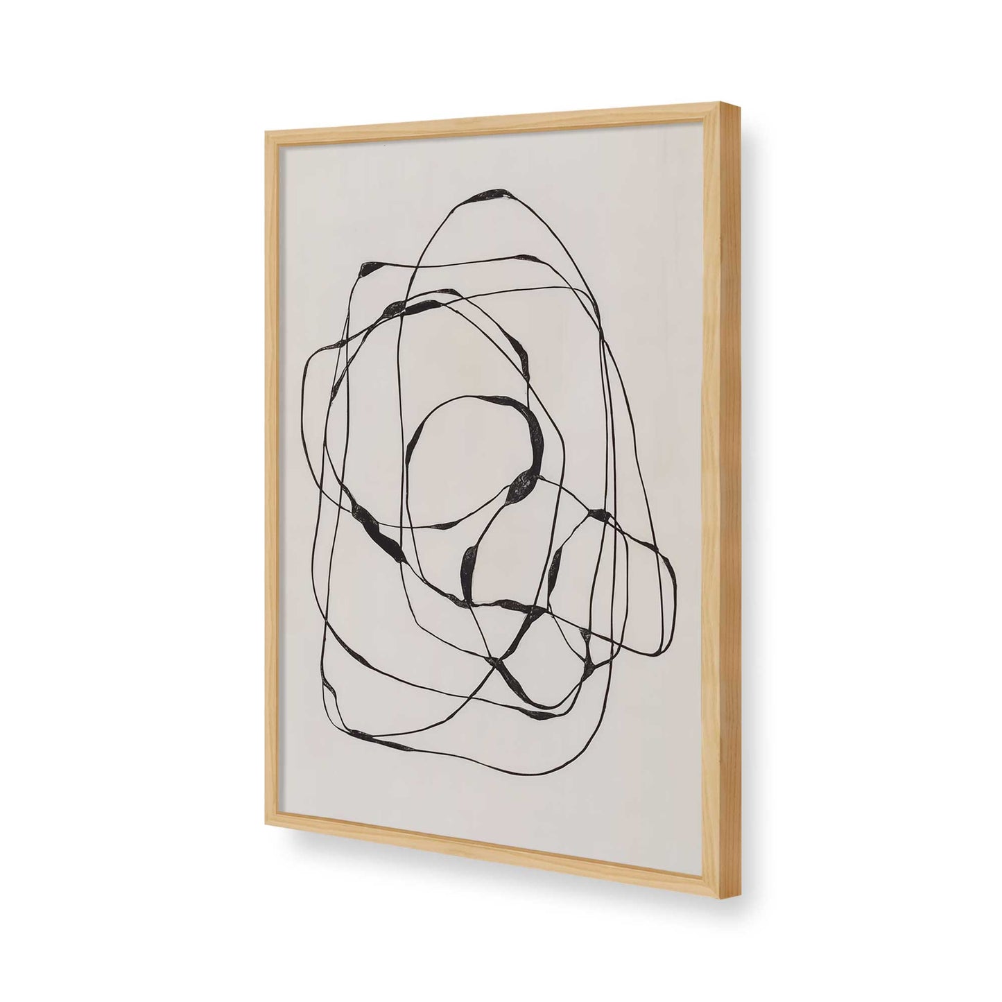 [Color:American Maple], Picture of art in a American Maple frame of the corner