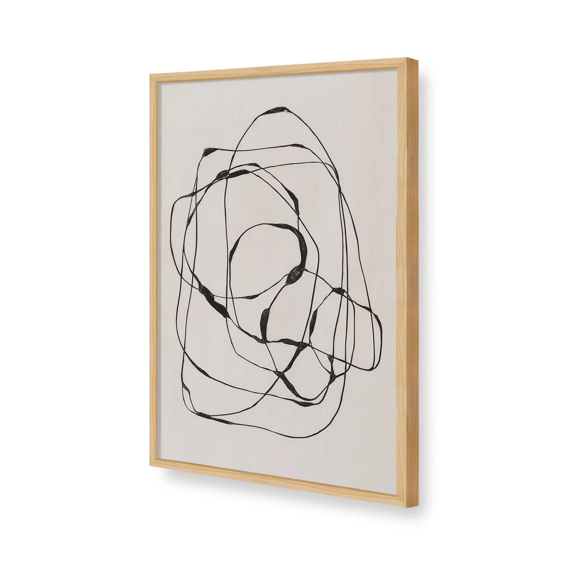 [Color:American Maple], Picture of art in a American Maple frame of the corner
