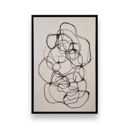 [Color:Satin Black], Picture of art in a Satin Black frame