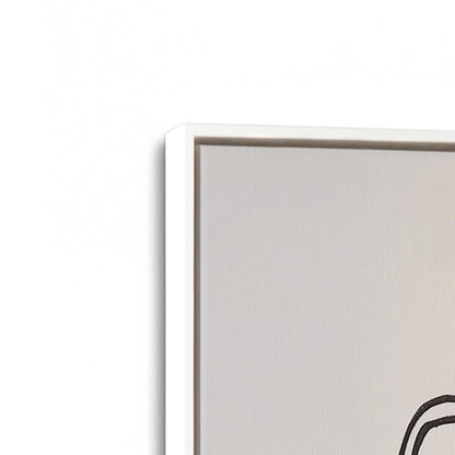 [Color:Opaque White], Picture of art in a White frame at an angle