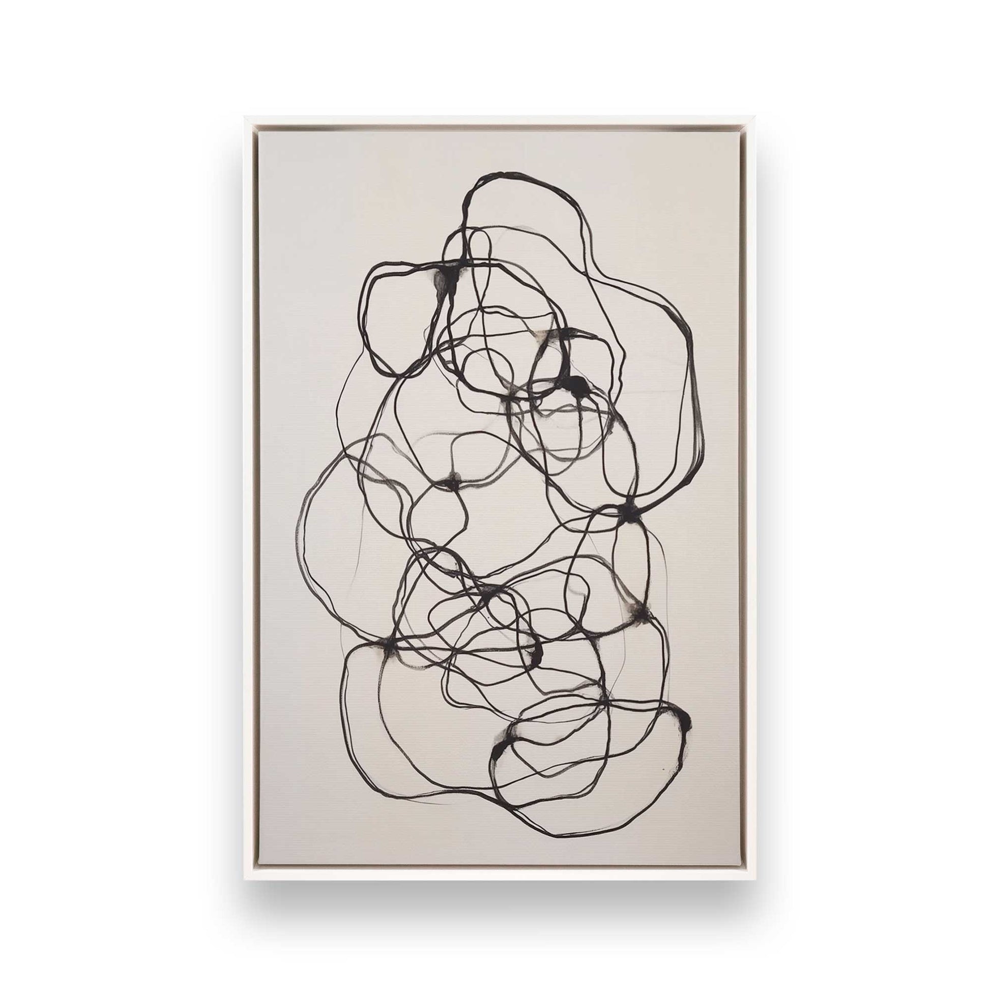 [Color:Opaque White], Picture of art in a White frame