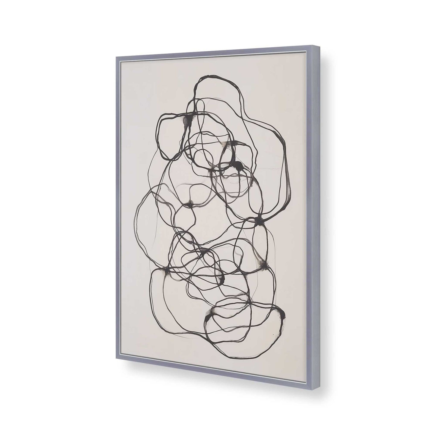 [Color:Polished Chrome], Picture of art in a Polished Chrome frame of the corner