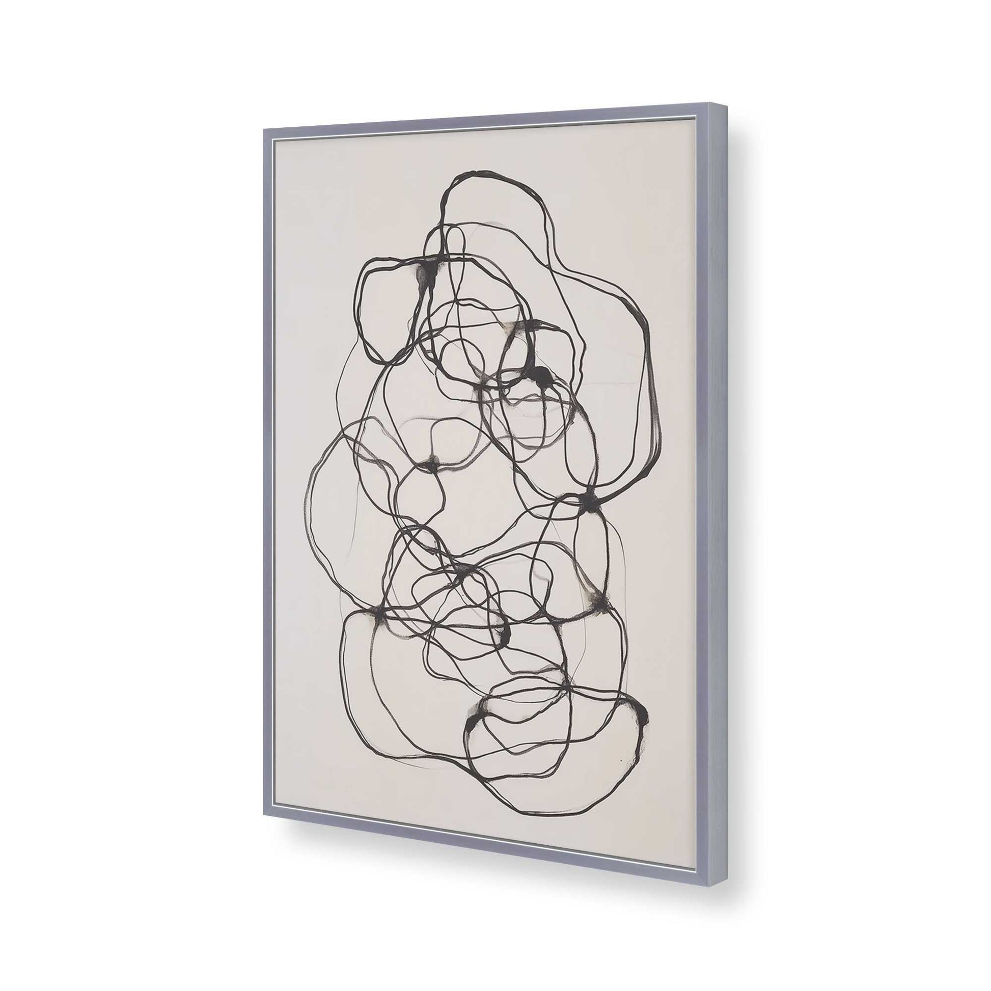 [Color:Polished Chrome], Picture of art in a Polished Chrome frame of the corner