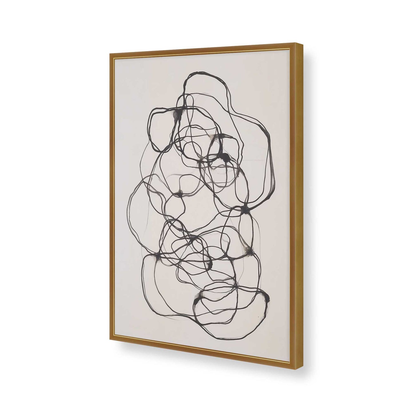 [Color:Polished Gold], Picture of art in a Polished Gold frame of the corner