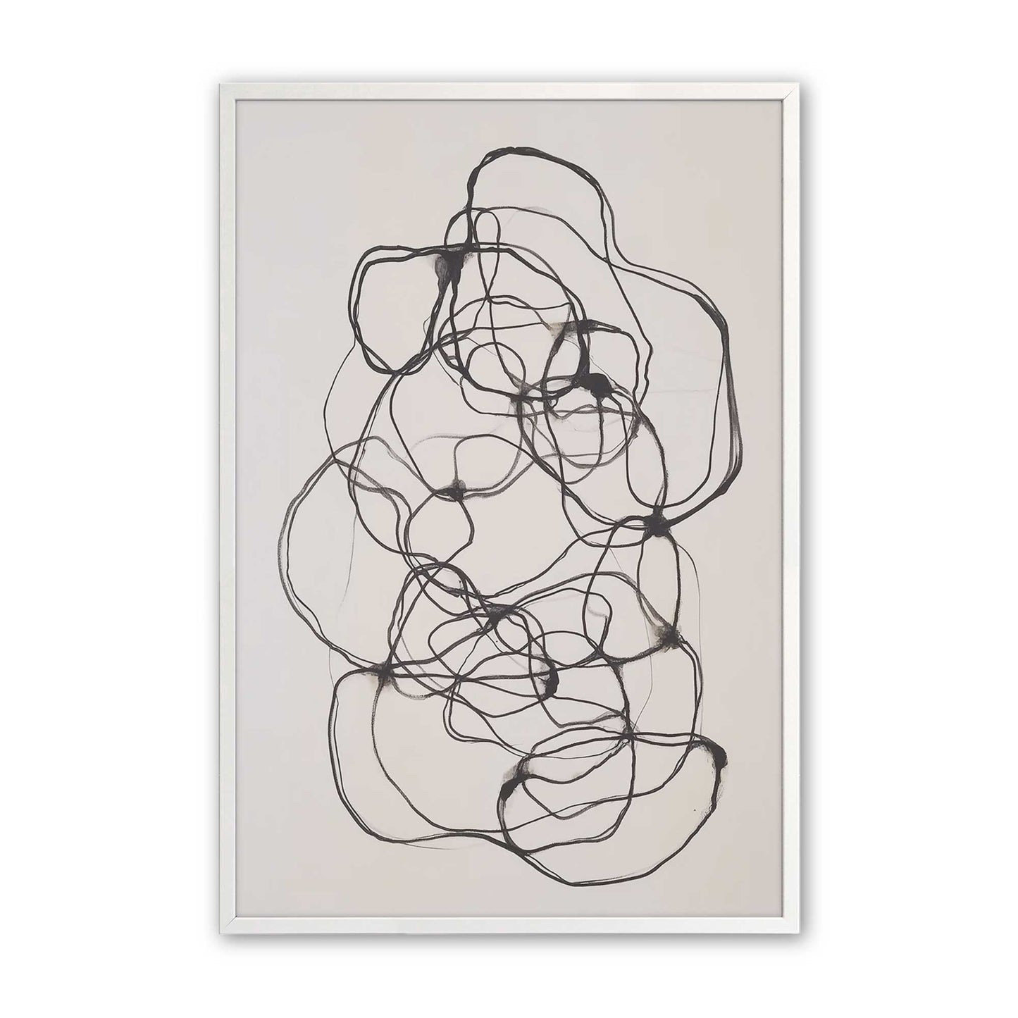 [Color:Opaque White], Picture of art in a Opaque White frame