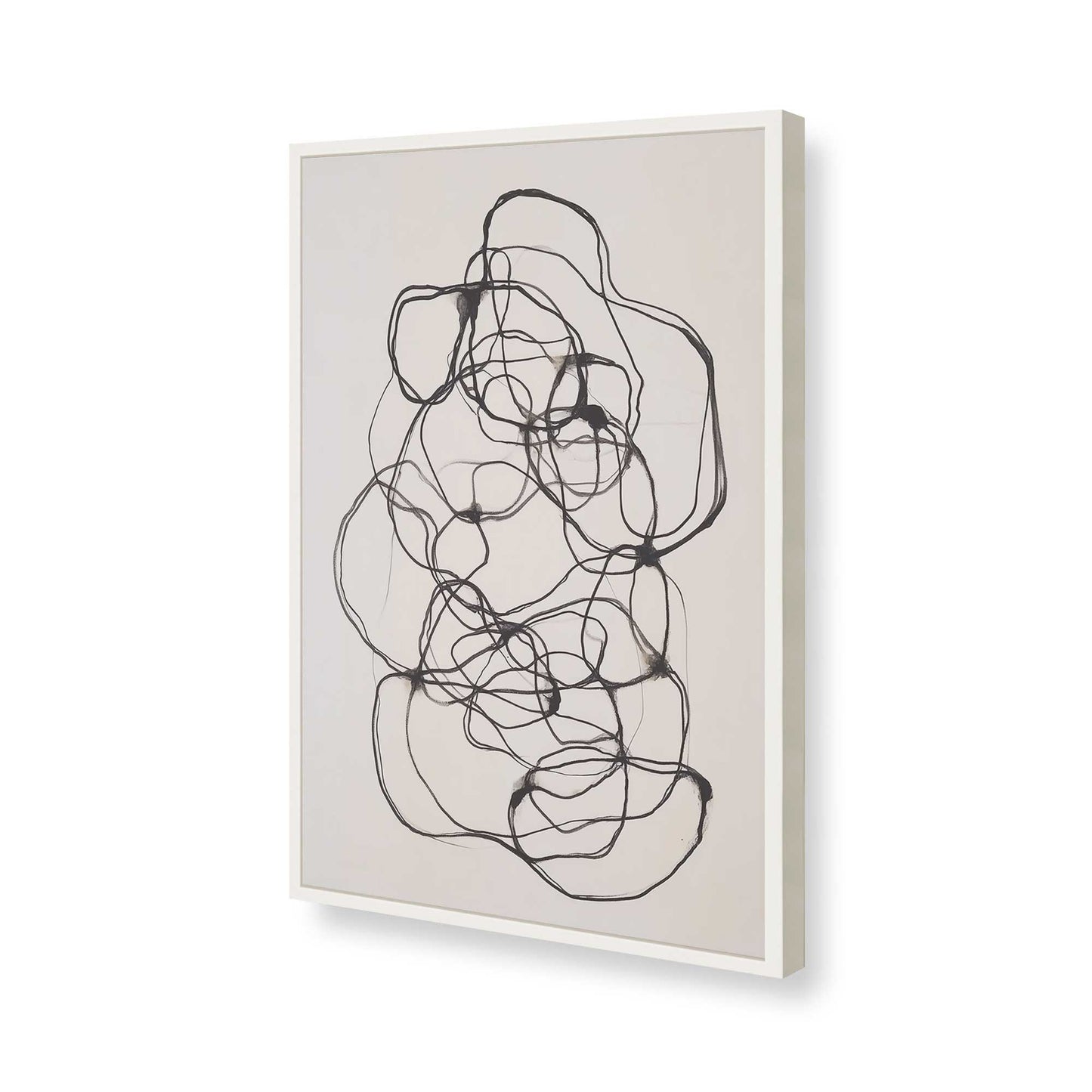 [Color:Opaque White], Picture of art in a Opaque White frame of the corner