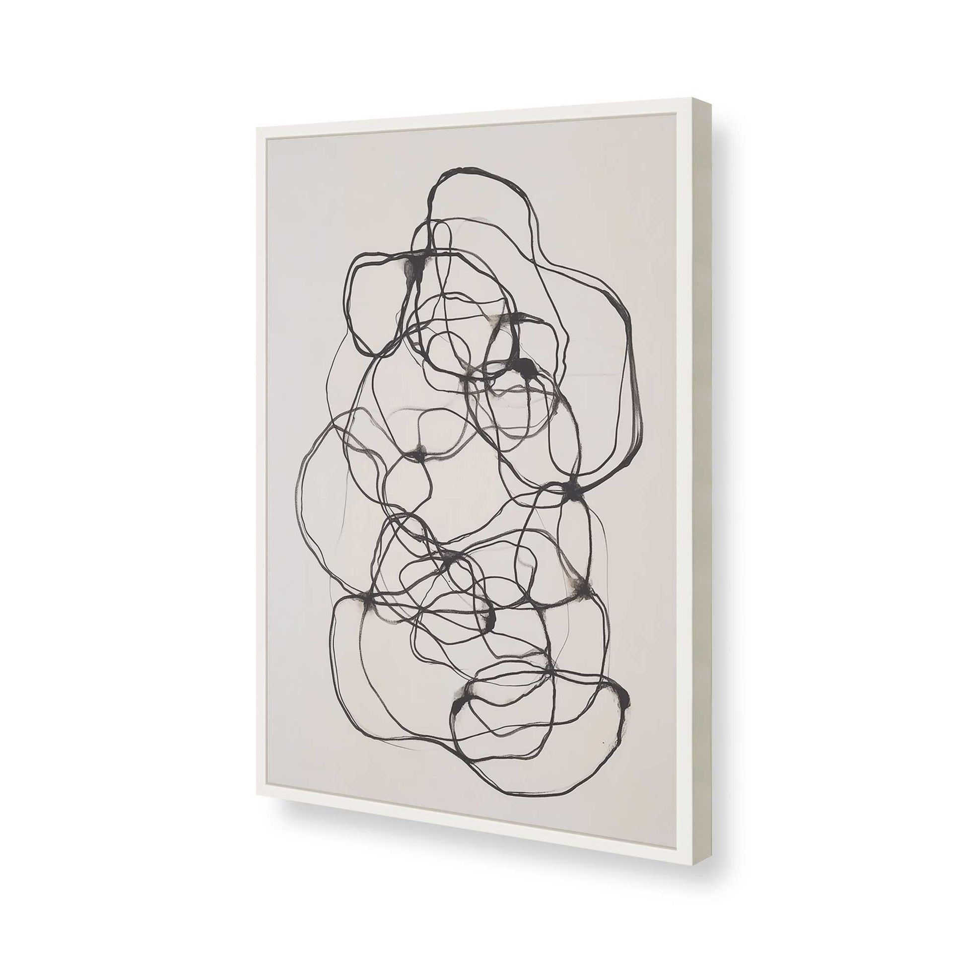 [Color:Opaque White], Picture of art in a Opaque White frame of the corner