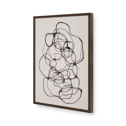 [Color:Brown], Picture of art in a Brown frame of the corner