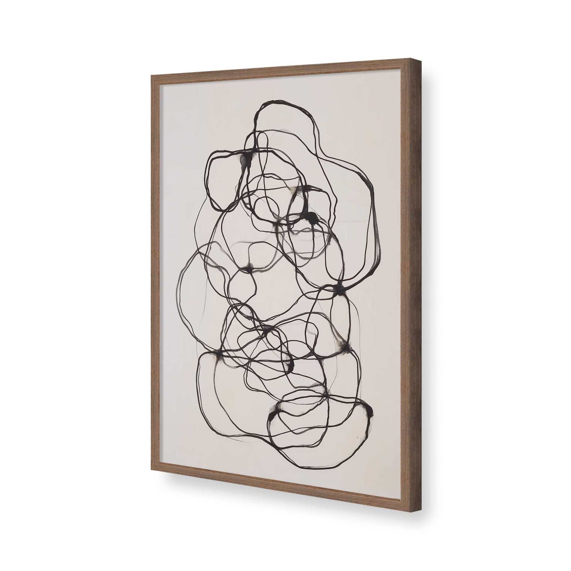 [Color:Walnut], Picture of art in a Walnut frame of the corner