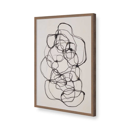 [Color:Walnut], Picture of art in a Walnut frame of the corner