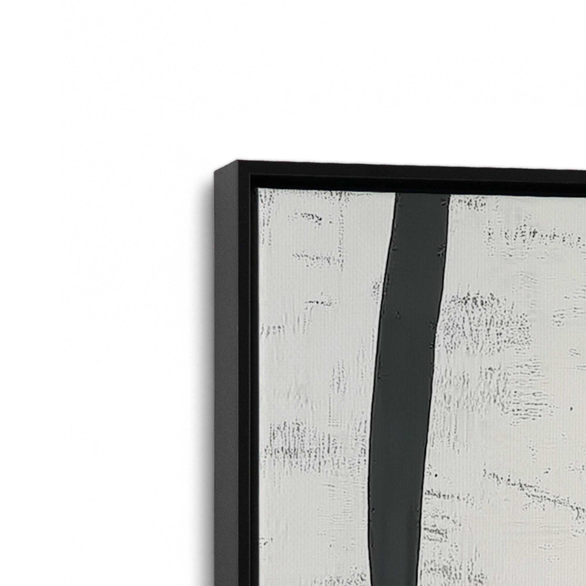[Color:Satin Black], Picture of art in a Satin Black frame at an angle