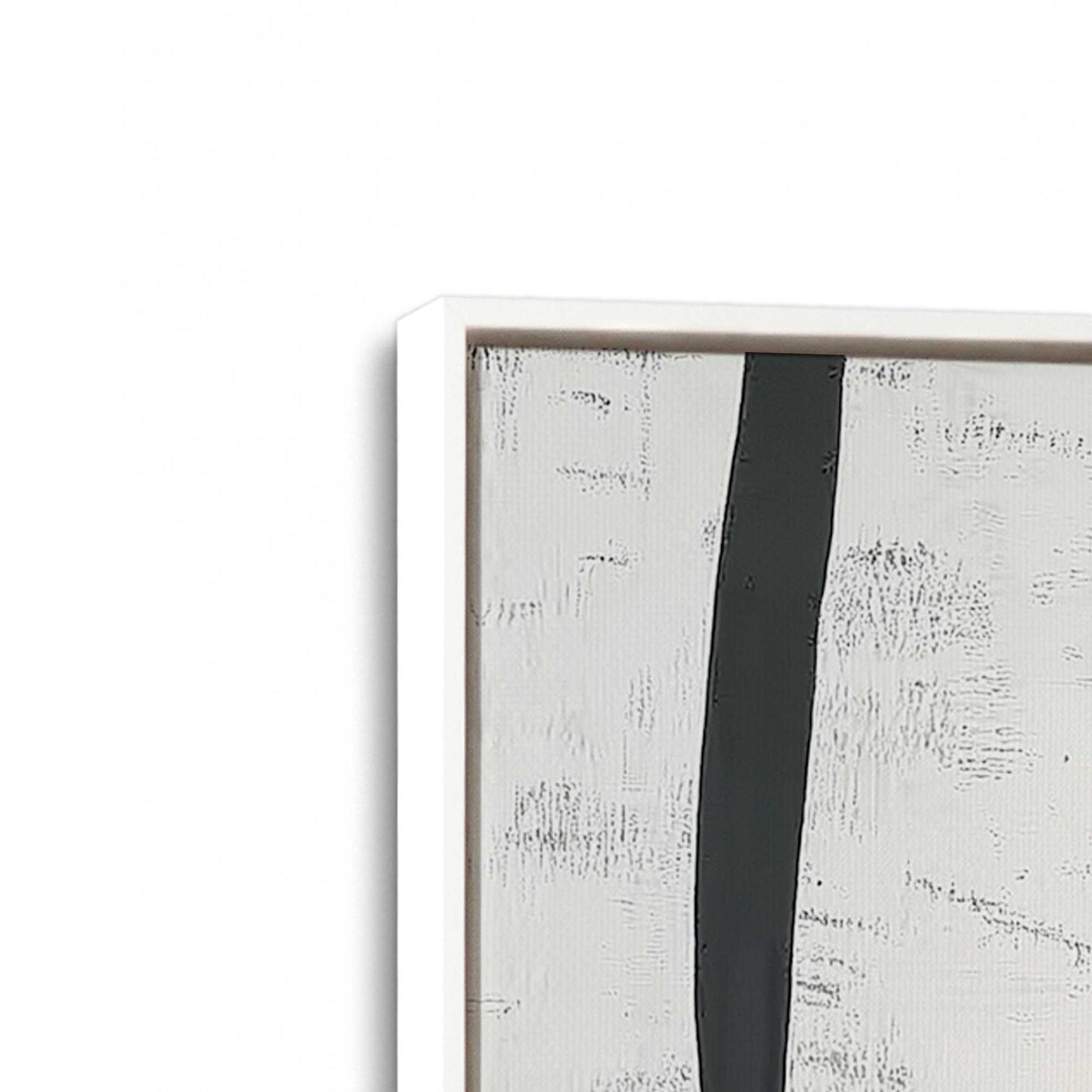 [Color:Opaque White], Picture of art in a White frame at an angle