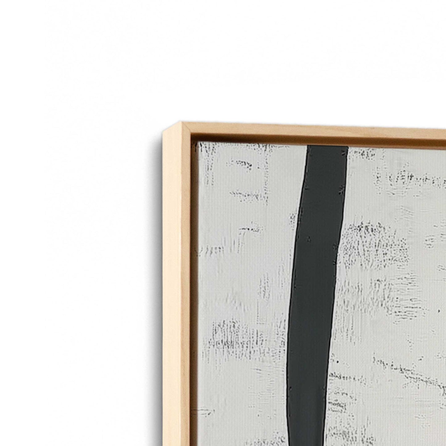 [Color:American Maple], Picture of art in a American Maple frame at an angle