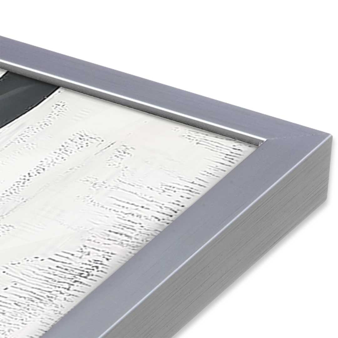 [Color:Polished Chrome], Picture of art in a Polished Chrome frame at an angle