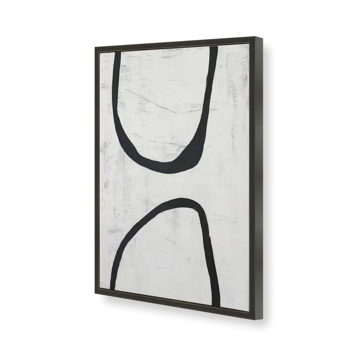 [Color:Satin Black], Picture of art in a Satin Black frame of the corner