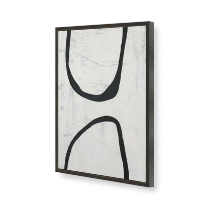 [Color:Satin Black], Picture of art in a Satin Black frame of the corner